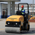 Rodillo de camino vibratorio tándem articulado de dirección articulada avanzada de 3 toneladas